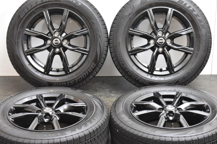 ③日産ノート純正OPホイール付スタッドレスタイ185/65R15 ノート純正ホイール 185/65r15 ブリジストンVRX2 スタッドレスセット