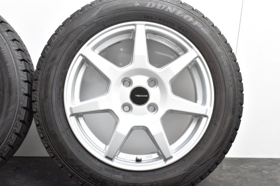 トゥインゴに！テクマグ+ダンロップ製165/65・185/60R15スタッドレス