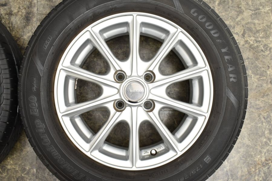 バリ溝 エコフォルム 14in 5.5J +39 PCD100 ブリヂストン ブリザック VRX2 165/70R14 アクア パッソ ヴィッツ  デミオ スイフト ソリオ(スタッドレスタイヤ)｜売買されたオークション情報、yahooの商品情 タイヤ、ホイール