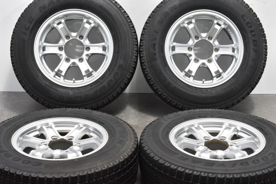 ハイエース専用設計品】Weds キーラー フォース 15in 6J +33 PCD139.7 グッドイヤー アイスナビVAN 195/80R15  レジアスエース 中古 スタッドレスタイヤホイールセット | パーツ販売ナンバーワン