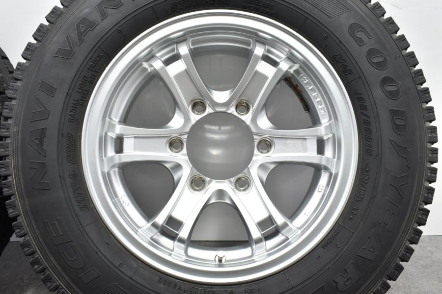 ハイエース専用設計品】Weds キーラー フォース 15in 6J +33 PCD139.7 グッドイヤー アイスナビVAN 195/80R15  レジアスエース 中古 スタッドレスタイヤホイールセット | パーツ販売ナンバーワン