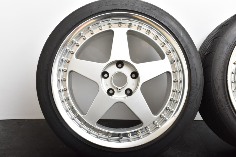 激レア 当時物】RAYS SEBRING GT-S 18in 9J +45 PCD114.3 SUMAXX 235/40R18 チェイサー クレスタ  マークII シルビア スカイライン 中古 タイヤホイールセット | パーツ販売ナンバーワン