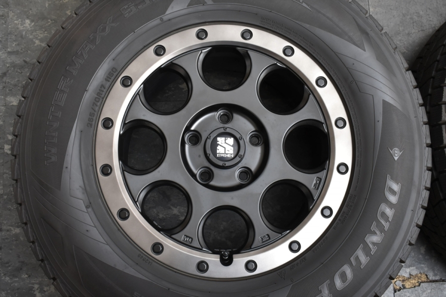 美品 9分山】【ジープ専用設計品】XTREME-J 17in 7.5J +40 PCD127