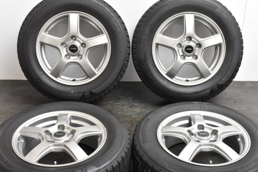 【美品 超バリ溝】トップラン 15in 6J +53 PCD114.3 ブリヂストン アイスパートナー2 195/65R15 ノア ヴォクシー  ステップワゴン