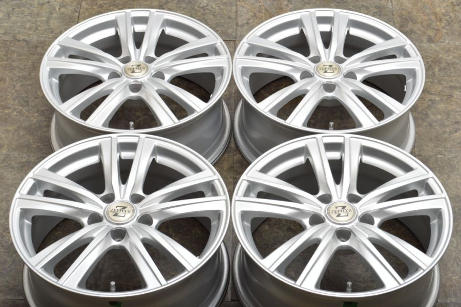 アルファード 17インチ アルミ4本セット 114.3✕5穴 ベルファイア 程度良好品】ゼファー 17in 7J +38 PCD114.3 4本セット NX