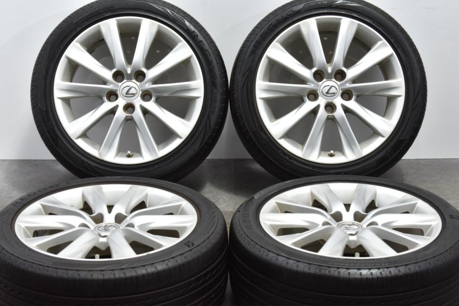 程度良好品】レクサス IS 純正 17in 7.5J +45 PCD114.3 ブリヂストン