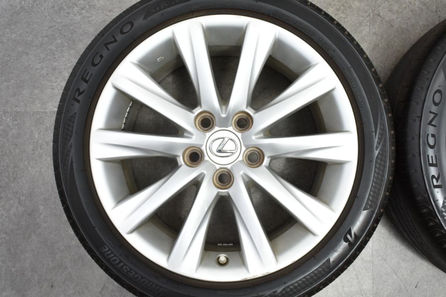 程度良好品】レクサス IS 純正 17in 7.5J +45 PCD114.3 ブリヂストン