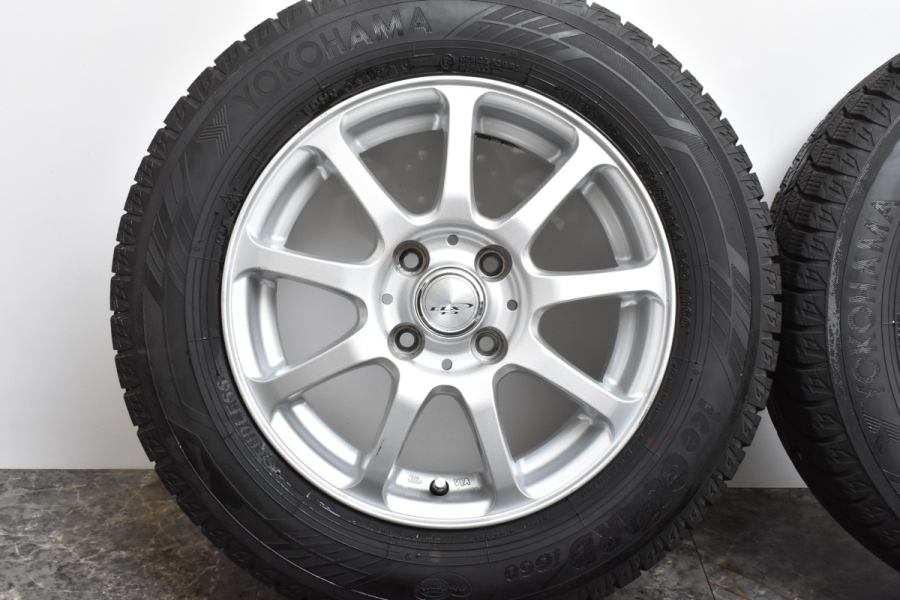 超バリ溝】トピー CLX T-3 14in 5.5J +42 PCD100 ヨコハマ アイス 