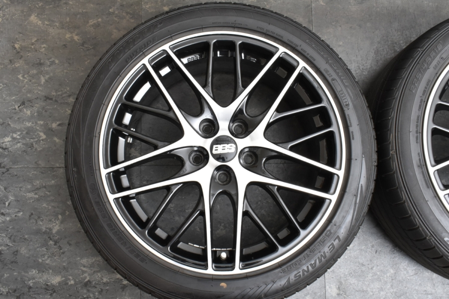 バリ溝】BBS GERMANY CS CS022 18in 7.5J +48 PCD114.3 ダンロップ