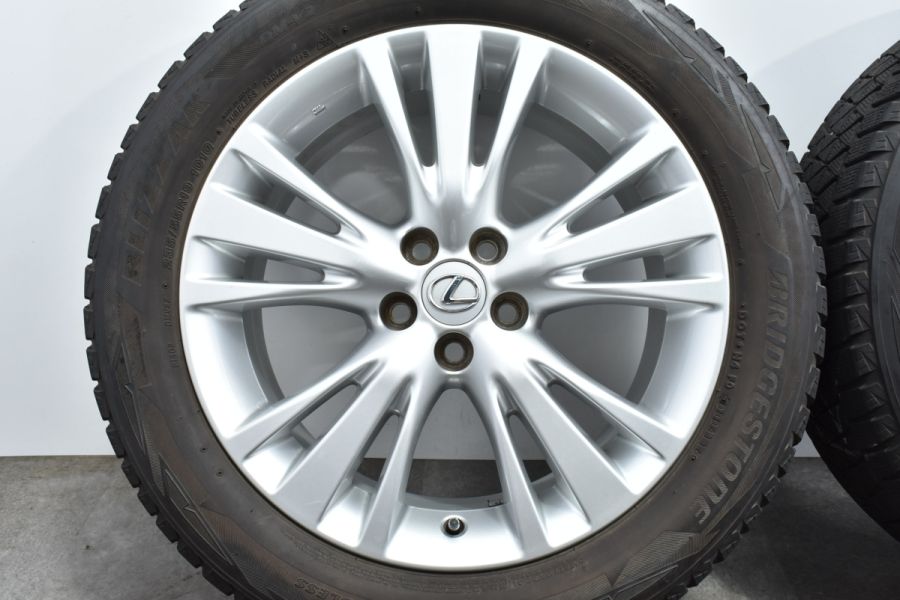 レクサス 10 RX 純正 19in 7.5J +35 PCD114.3 ブリヂストン 235/55R19 NX ハリアー ヴァンガード RAV4  流用 ノーマル戻しにも