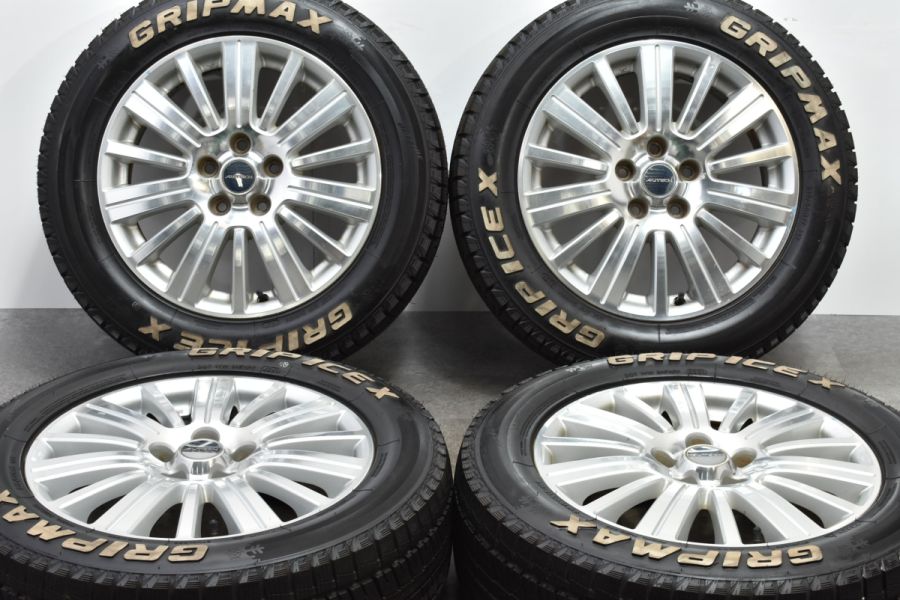 【バリ溝 スタッドレス】AUTECH ニッサン 純正OP 17in 6.5J +45 PCD114.3 GRIPMAX GRIP ICE X  215/60R17 エクストレイル エルグランド