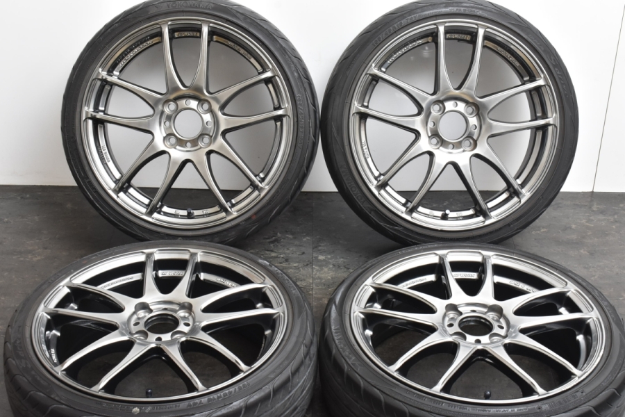 【程度良好品】WORK EMOTION CR Kiwami 極 16in 5.5J +45 PCD100 ヨコハマ Sドライブ 165/45R16  N-BOX N-ONE MRワゴン アルト タント ミラ