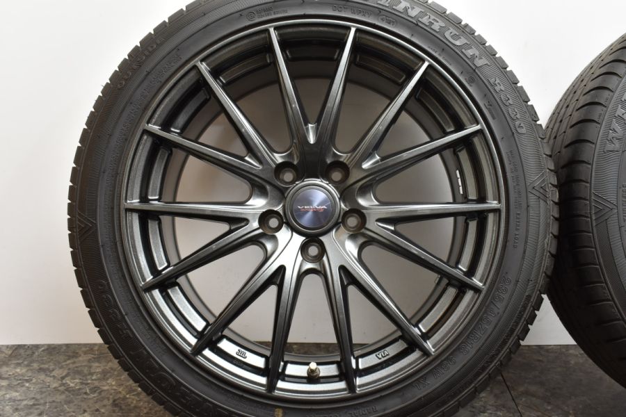 美品 9分山 センサー付き】Weds VELVA SPORT II 18in 8J +45 PCD114.3 ウィンラン R330 235/45R18  ES GS RC マークX カムリ クラウン 中古 タイヤホイールセット | パーツ販売ナンバーワン