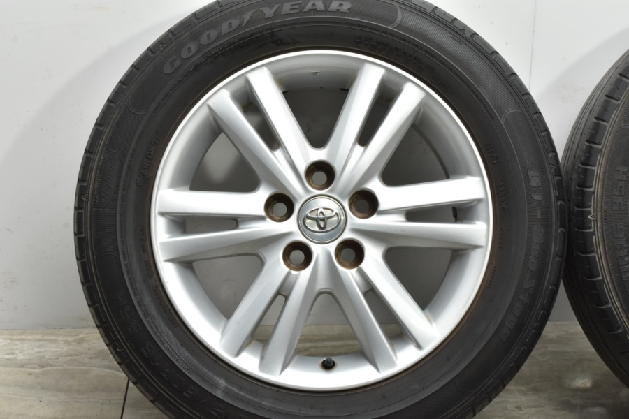 ⑤215/60R17 21年グッドイヤー夏タイヤ トヨタ純正アルミ4本セット GOODYEAR GT-Eco stage 215/60R16】夏タイヤ 4本【トヨタ 純正ホイール