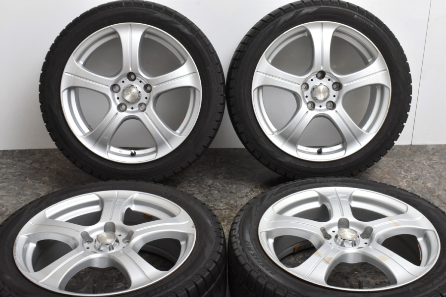 大特価】Weds ジョーカー キング 17in 7J +48 PCD114.3 ピレリ アイスアシンメトリコ+ 225/45R17 レクサス IS  オーリス スカイライン 中古 スタッドレスタイヤホイールセット | パーツ販売ナンバーワン