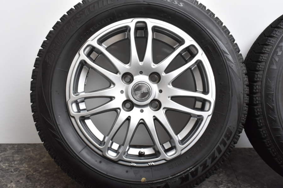 超バリ溝 美品】SGE 14in 5.5J +38 PCD100 ブリヂストン