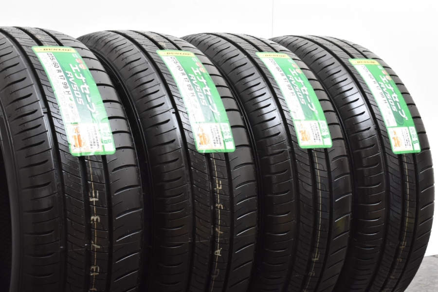 DUNLOP ENASAVE RV505 225/60R17 17インチ 夏タイヤ 4本 2020年製 バリ 