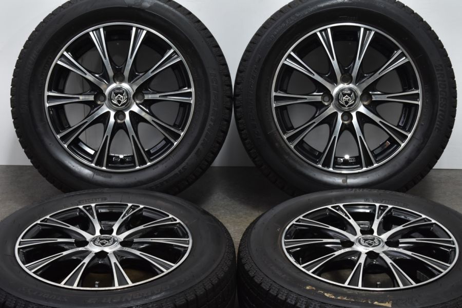 【程度良好品】ライツレー 14in 5.5J +45 PCD100 ブリヂストン アイスパートナー2 175/65R14 パッソ ヴィッツ フィット  ノート デミオ