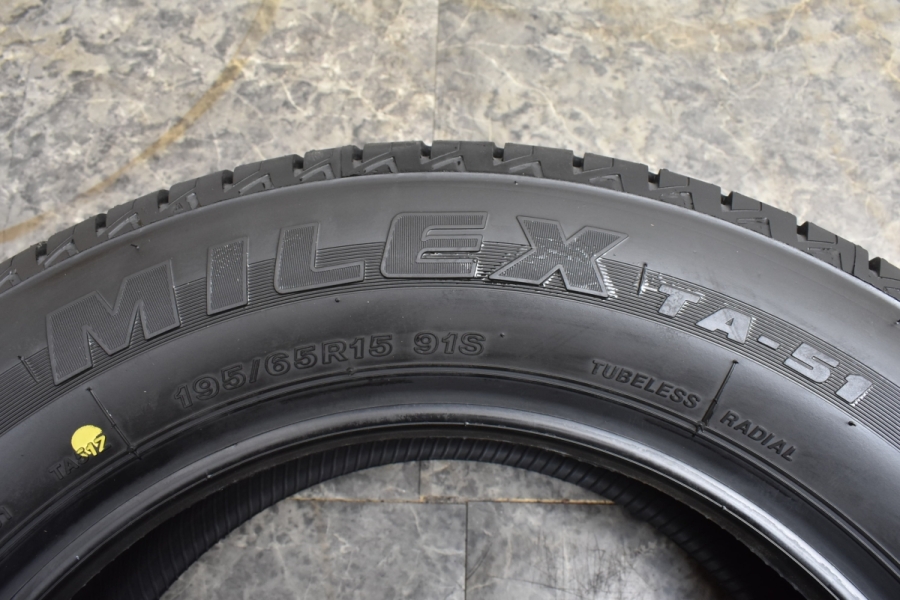 搬入設置サービス付 ☆未使用品22年製 175/80R14 ブリヂストンMILEX TA