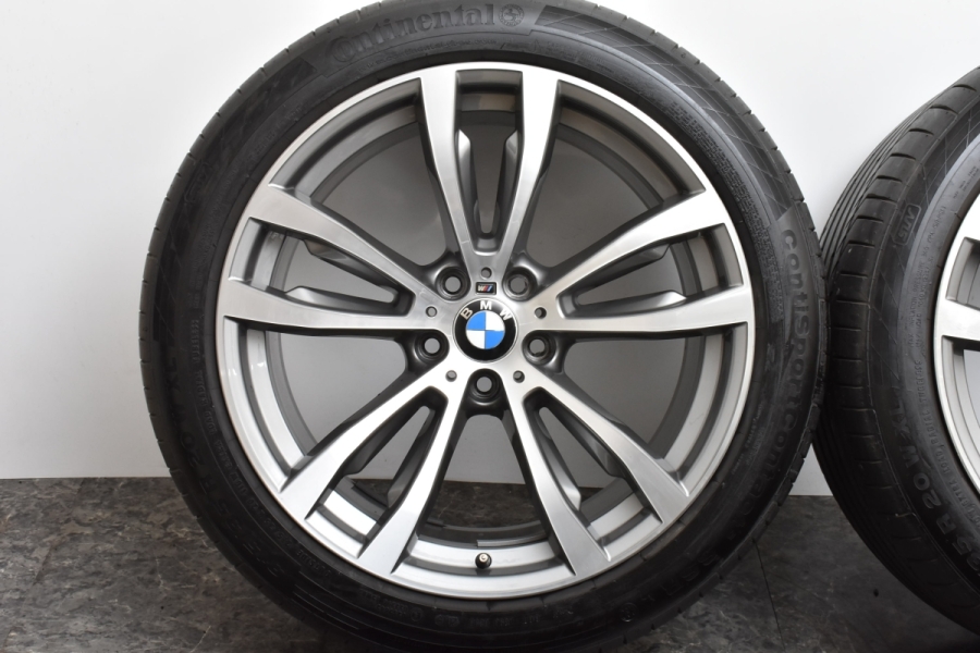 美品 ダブルスポーク469M】BMW F15 X5 F16 X6 Mスポーツ 純正 20in 10J +40 11J +37 PCD120  コンチネンタル 275/40R20 315/35R20 承認 中古 タイヤホイールセット | パーツ販売ナンバーワン