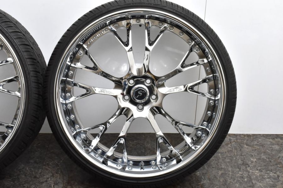 アメ鍛 3ピース】FORGIATO DERANDO 24in 9.5J+9 10.5J+14 PCD115 LIONHART 275/25R24 ダッジ  チャージャー クライスラー 300C 中古 タイヤホイールセット | パーツ販売ナンバーワン