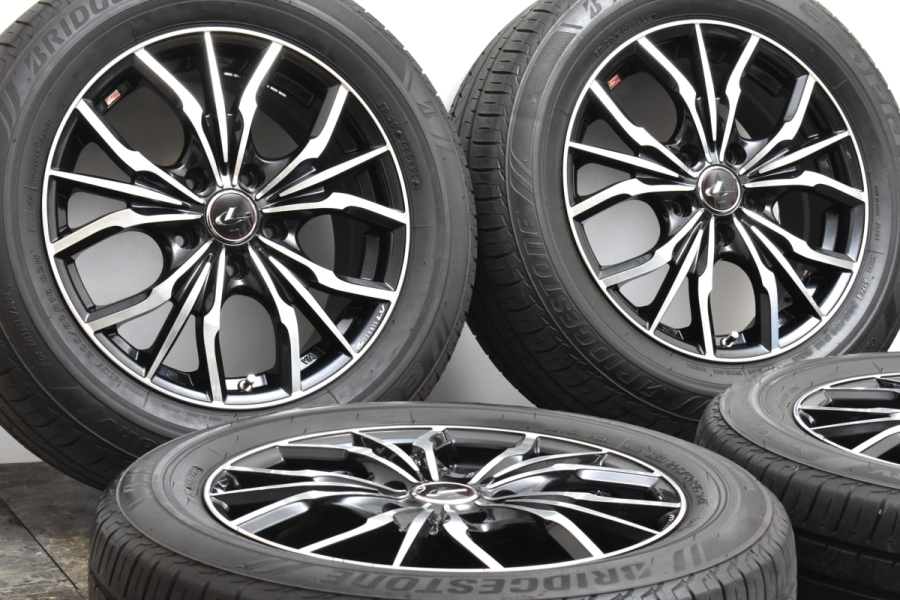 程度良好品】Weds レオニス LV 16in 6.5J +52 PCD114.3 ブリヂストン エコピア NH100RV 205/60R16 ノア  ヴォクシー ステップワゴン 中古 タイヤホイールセット | パーツ販売ナンバーワン