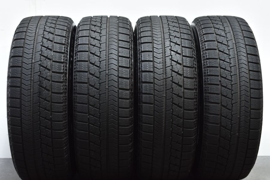 【バリ溝 トヨタ専用サイズ】エコフォルム 16in 6.5J +39 PCD114.3 ブリヂストン ブリザック VRX 215/60R16 クラウン  カムリ マークX