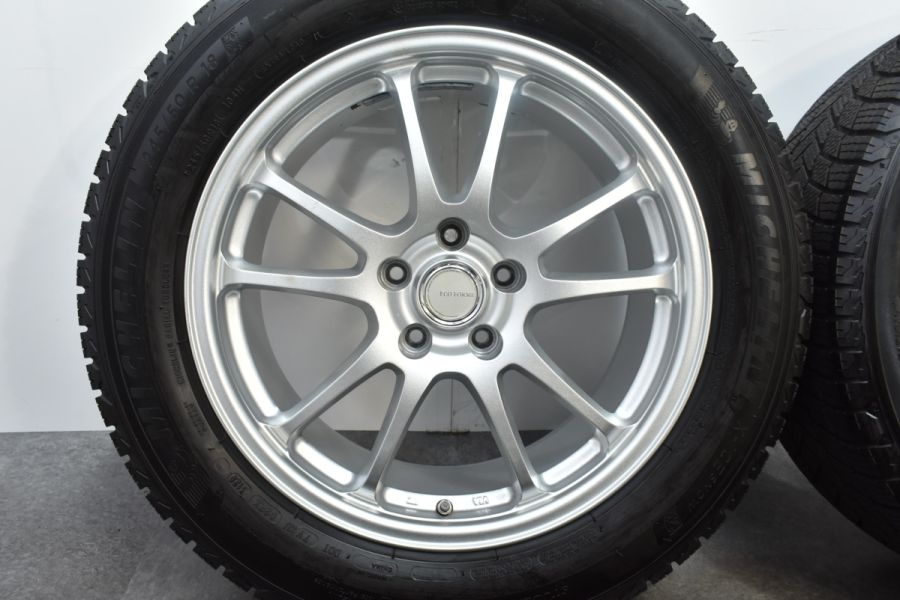 イボ付き 超バリ溝】エコフォルム 18in 7.5J +42 PCD114.3 ミシュラン