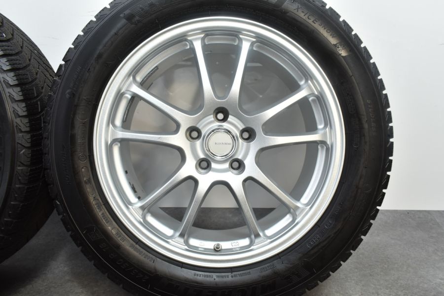 イボ付き 超バリ溝】エコフォルム 18in 7.5J +42 PCD114.3 ミシュラン