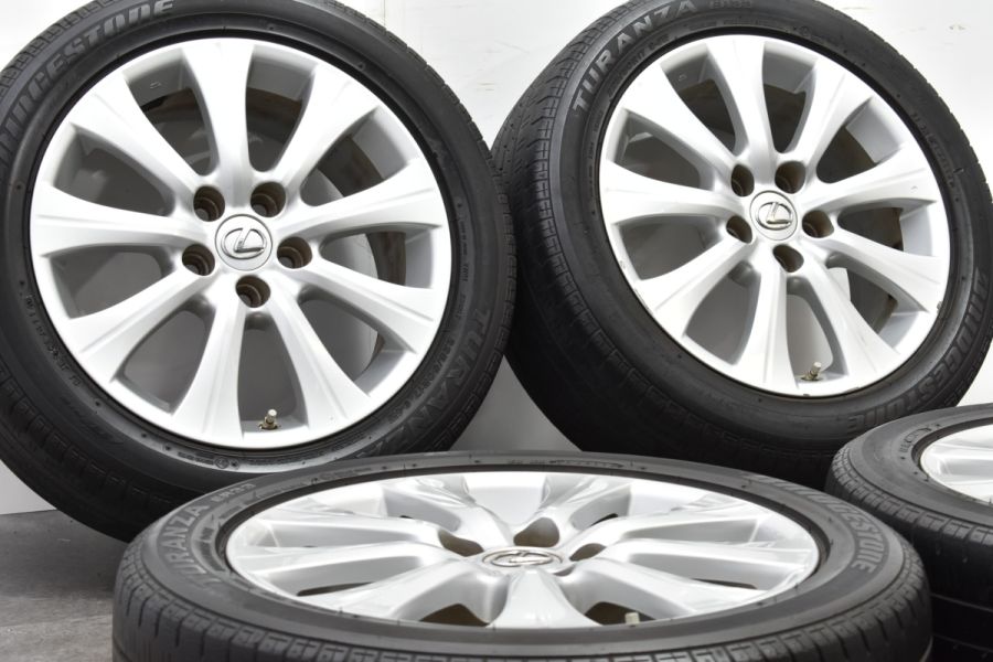 レクサス GS Iパッケージ 純正 17in 7.5J +45 PCD114.3 トランザ ER33 225/50R17 RC クラウン プリウスα  マークX カムリ