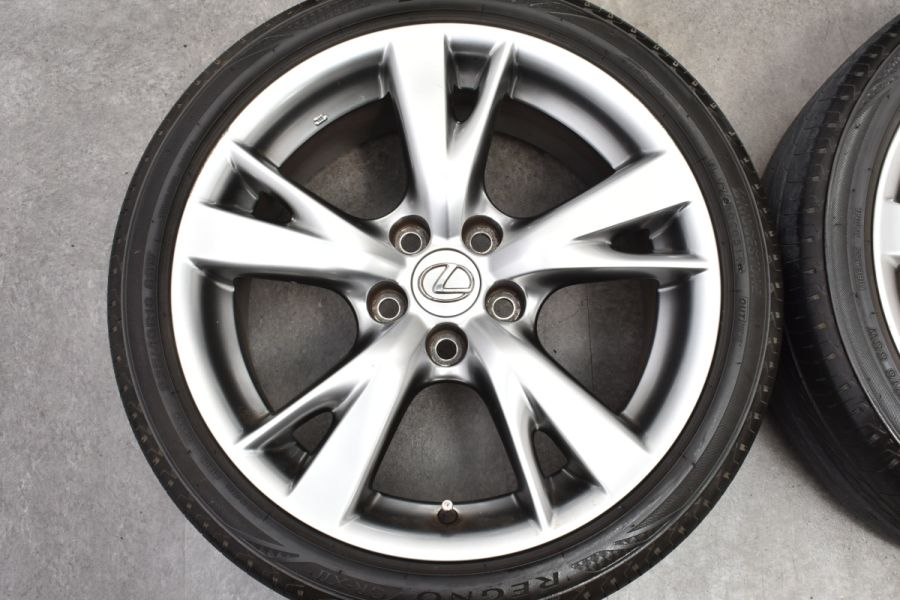 LS純正ホイール　ブリヂストン　レグノ 程度良好品】レクサス IS バージョンS 後期 純正 18in 8J +45 8.5J +50