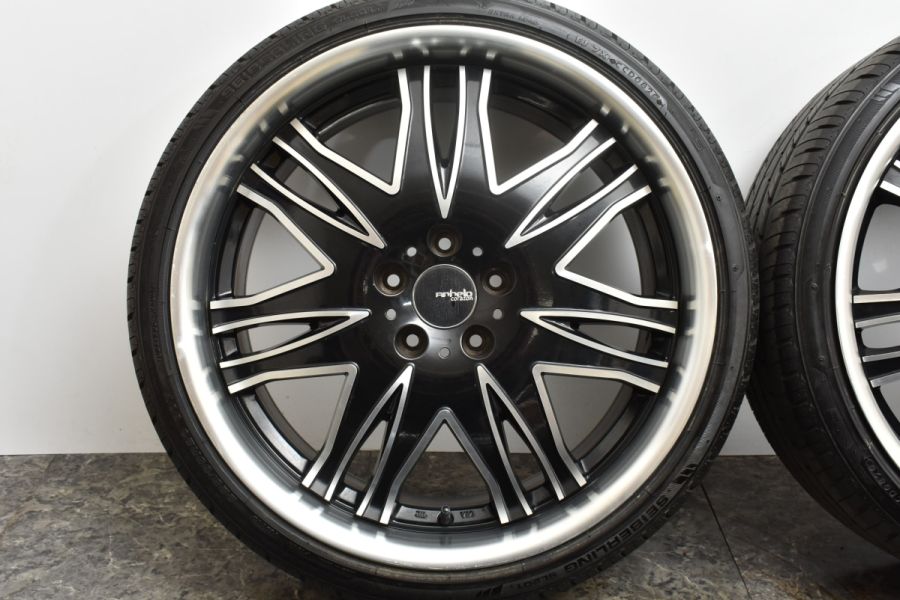 【大口径 深リム】アネーロコラソン キメラ 20in 8J +35 PCD114.3 セイバーリング SL201 225/35R20 カムリ クラウン  マークX オデッセイ