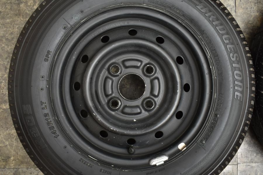 イボ・ライン付き LTタイヤ】スチール 12in 4.00B +40 PCD100