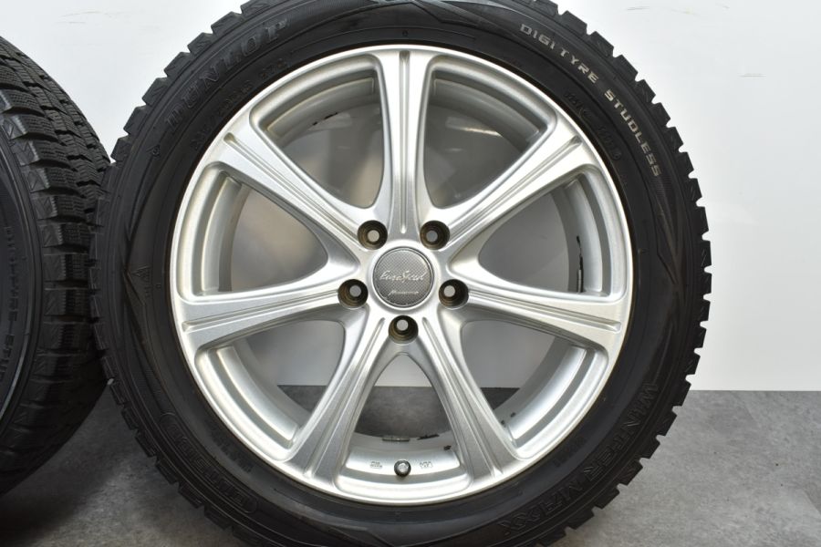 【程度良好品】マナレイ 18in 7J +38 PCD114.3 ダンロップ ウインターマックス WM01 235/50R18 アルファード  ヴェルファイア スタッドレス