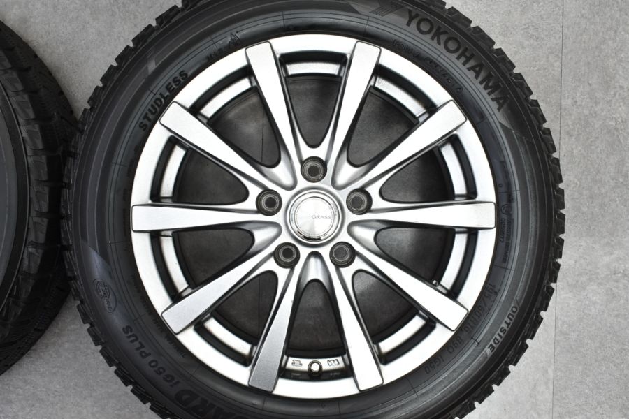 ice GUARD 5 PLUS IG50 195/60R16 ホイールセット 程度良好品】GRASS ZX 16in 6.5J +48 PCD114.3 ヨコハマ アイスガード