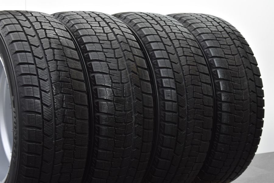 【超バリ溝】DUFACT DS9 16in 6.5J +48 PCD100 ダンロップ ウインターマックス WM02 205/55R16 CT200h  86 プリウス BRZ インプレッサ