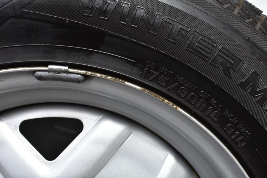 バリ溝】スズキ ジムニー 純正 16in 5J +22 PCD108 ダンロップ ウインターマックス SJ8 175/80R16 スチール JA11  JA22 JB23 JB64 中古 スタッドレスタイヤホイールセット | パーツ販売ナンバーワン