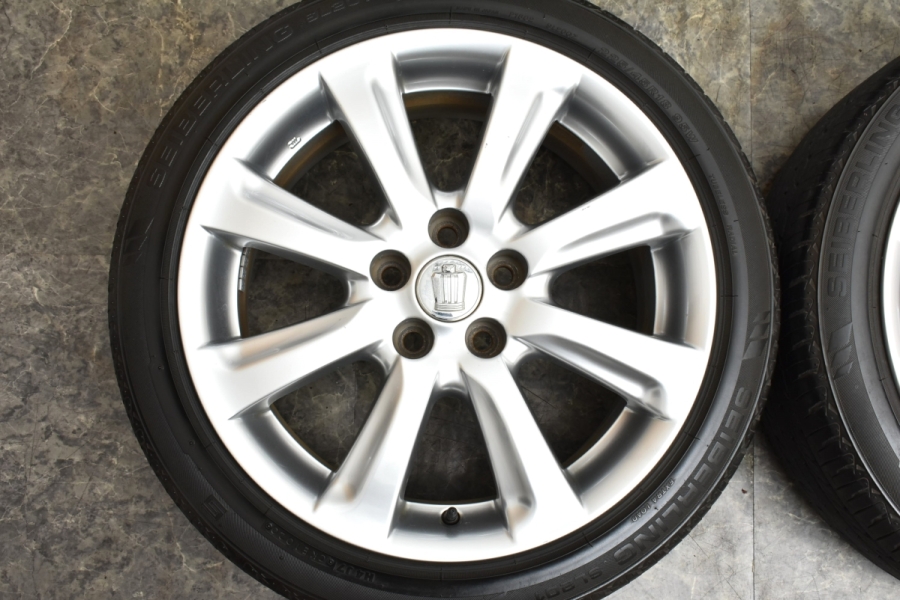 200系クラウンアスリート 後期 純正ホイール 225/45R18 4本セット トヨタ 200 クラウン アスリート 後期 純正 18in 8J +45 PCD114