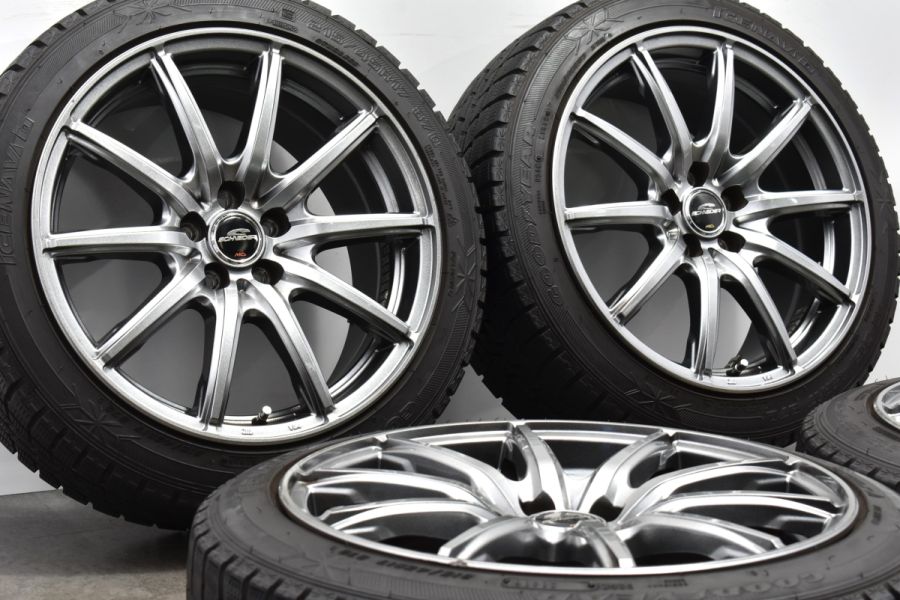 程度良好品】シュナイダー 17in 8J +47 PCD100 グッドイヤー アイス 