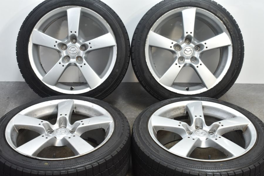 特価品】マツダ RX-8 純正 18in 8J +50 PCD114.3 ナンカン コルサファ 225/45R18 アテンザ 流用 ノーマル戻し  交換用 中古 スタッドレスタイヤホイールセット | パーツ販売ナンバーワン