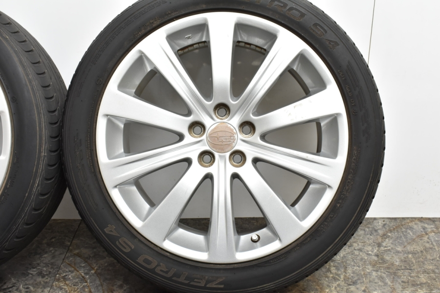 傷少★スバル純正　エクシーガ　17X7J+55　PCD100　5穴★インプレッサ　レガシィ　ノーマル　純正戻し　車検　スタッドレス用に 大特価スバル エクシーガ 純正 17in 7J +55 PCD100 ZETRO S4 205