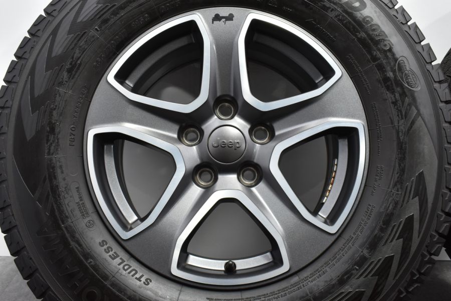 JLラングラー　スポーツ　ホイール　iceGUARDバリ山 バリ溝】ジープ JL ラングラー 純正 17in 7.5J +44.45 PCD127 ヨコハマ