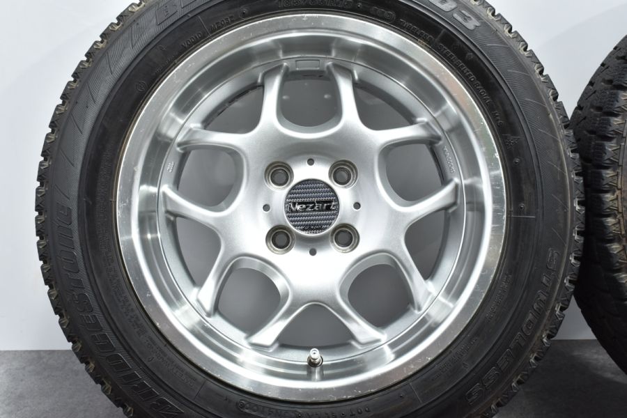 程度良好品】WORK Nezart 15in 7J +25 PCD100 185/65R15 アクア カローラフィールダー ノート フィット フリード  デミオ 中古 スタッドレスタイヤホイールセット | パーツ販売ナンバーワン