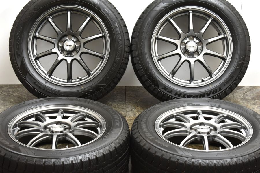 イボ付き 超バリ溝 美品】DOS 17in 7J +48 PCD100 トーヨー ウィンター 