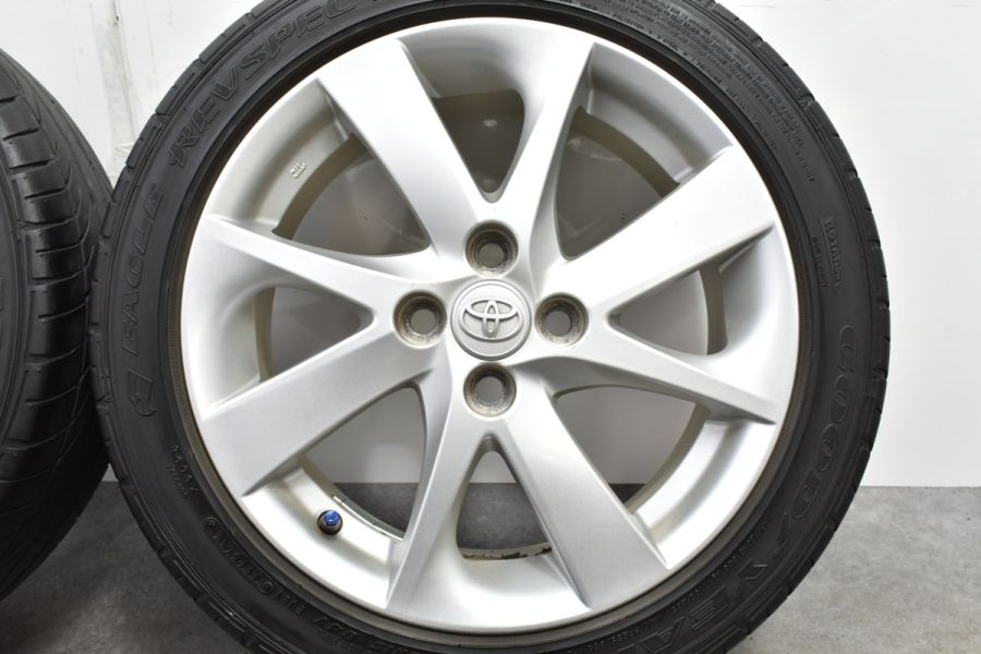 程度良好品】トヨタ アクア 純正 16in 6J +51 PCD100 グッドイヤー REVSPEC 195/50R16 カローラフィールダー ヤリス  ヴィッツ 中古 タイヤホイールセット | パーツ販売ナンバーワン