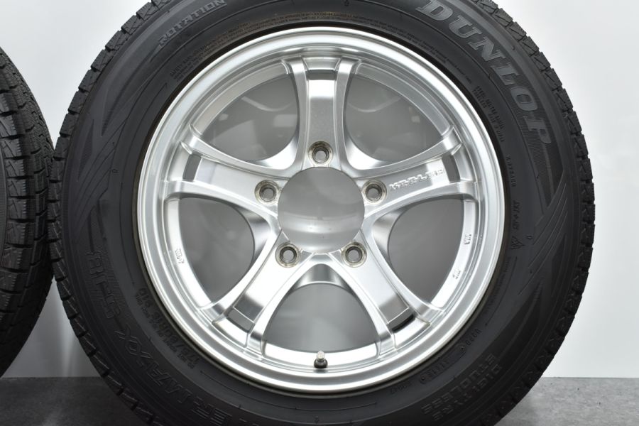 ジムニー専用設計 美品】Weds キーラー フォース 16in 5.5J +22 PCD139.7 ダンロップ ウインターマックス SJ8 175/ 80R16 JB64 JA23 JA12 中古 スタッドレスタイヤホイールセット | パーツ販売ナンバーワン