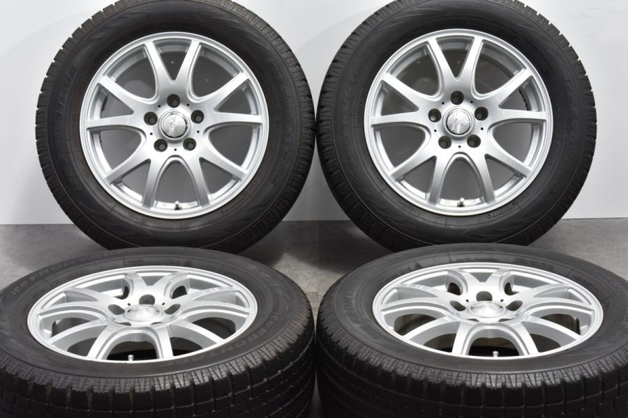 バリ溝】ファング 16in 6.5J +47 PCD114.3 アイスフロンテージ 215/60R16 カムリ マークX オデッセイ ヴェゼル  CX-3 MPV 中古 スタッドレスタイヤホイールセット | パーツ販売ナンバーワン