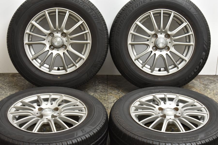 【低燃費タイヤ】Weds ラブリオン 14in 5.5J +42 PCD100 ブリヂストン エコピア NH100C 175/70R14 アクア  ヤリス フィット キューブ