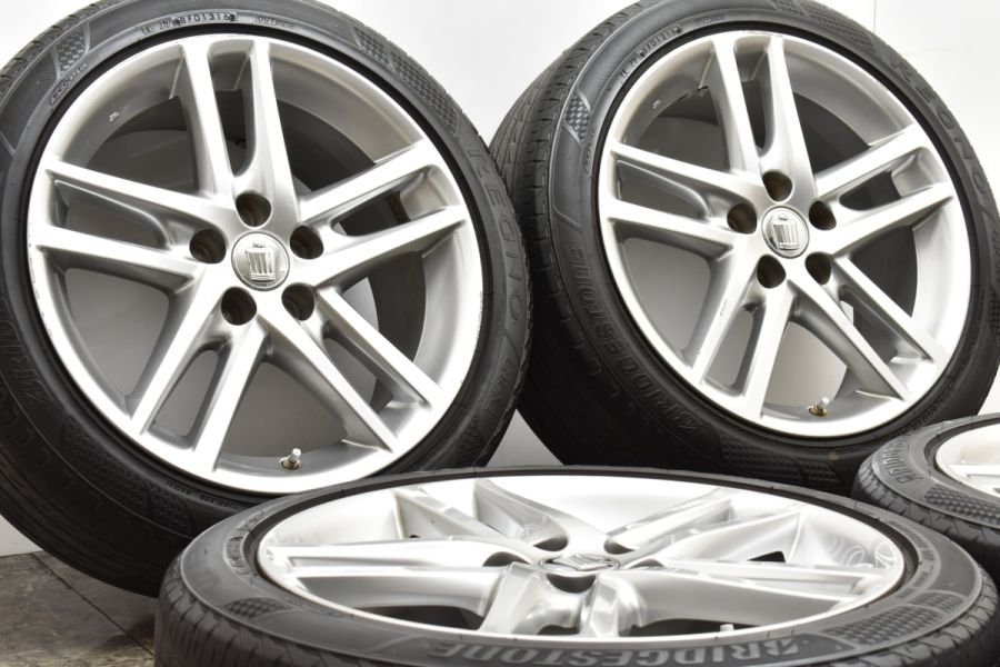 BRIDGESTONEレグノバリ山 225/45R18クラウン全国送料無料 センサー付き】トヨタ 200系 クラウンアスリート 後期 純正 18in