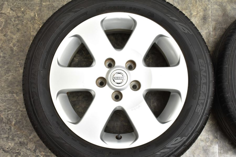 ■バリ山！■195/60R16■日産純正 C25 セレナ■アルミホイール 4本■2017年製 タイヤ 付■PCD114.3 16X6J +45■X-35 バリ溝 程度良好品ニッサン C25 セレナ ハイウェイスター 純正 16in